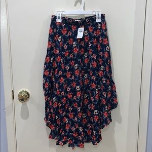 Hollister Blue Floral Skirt